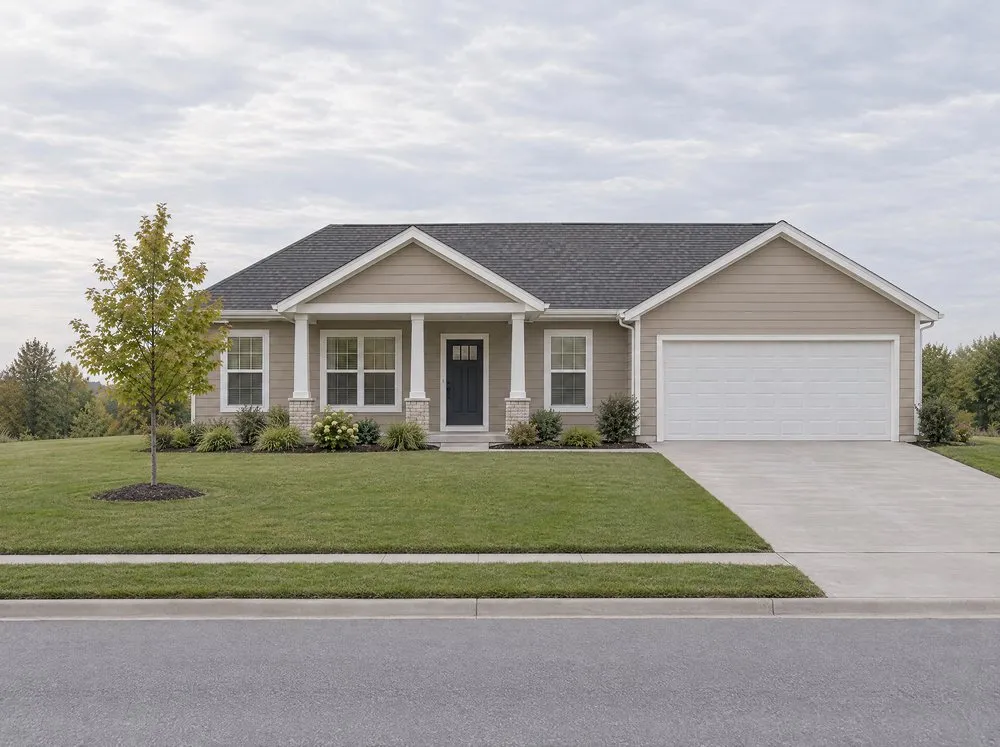 Fictional comparable 1: same model, larger garage.